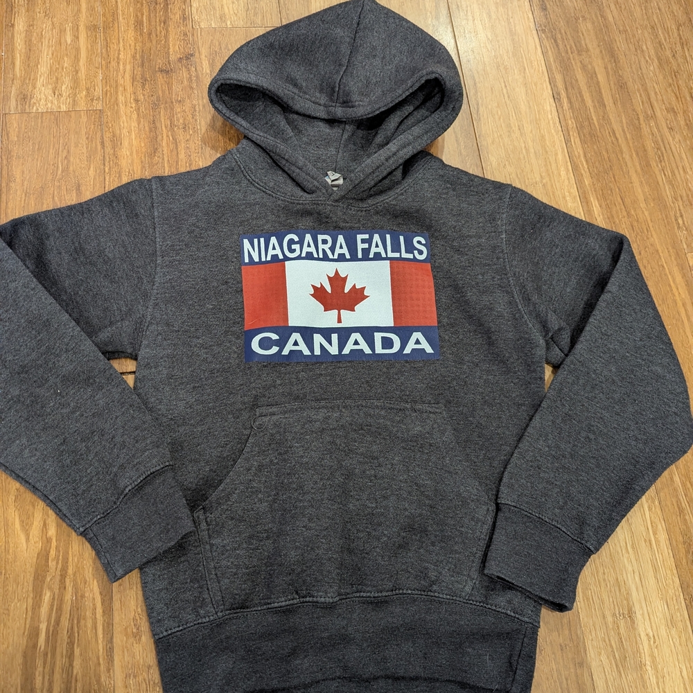 Gray Niagara Falls Canada Souvenir Hoodie